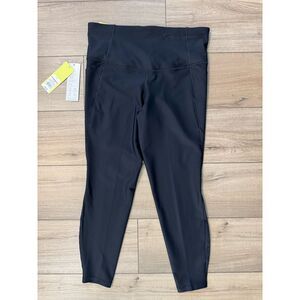 All in Motion Black High Rise Effortless Support Pocketed Leggings Women Large